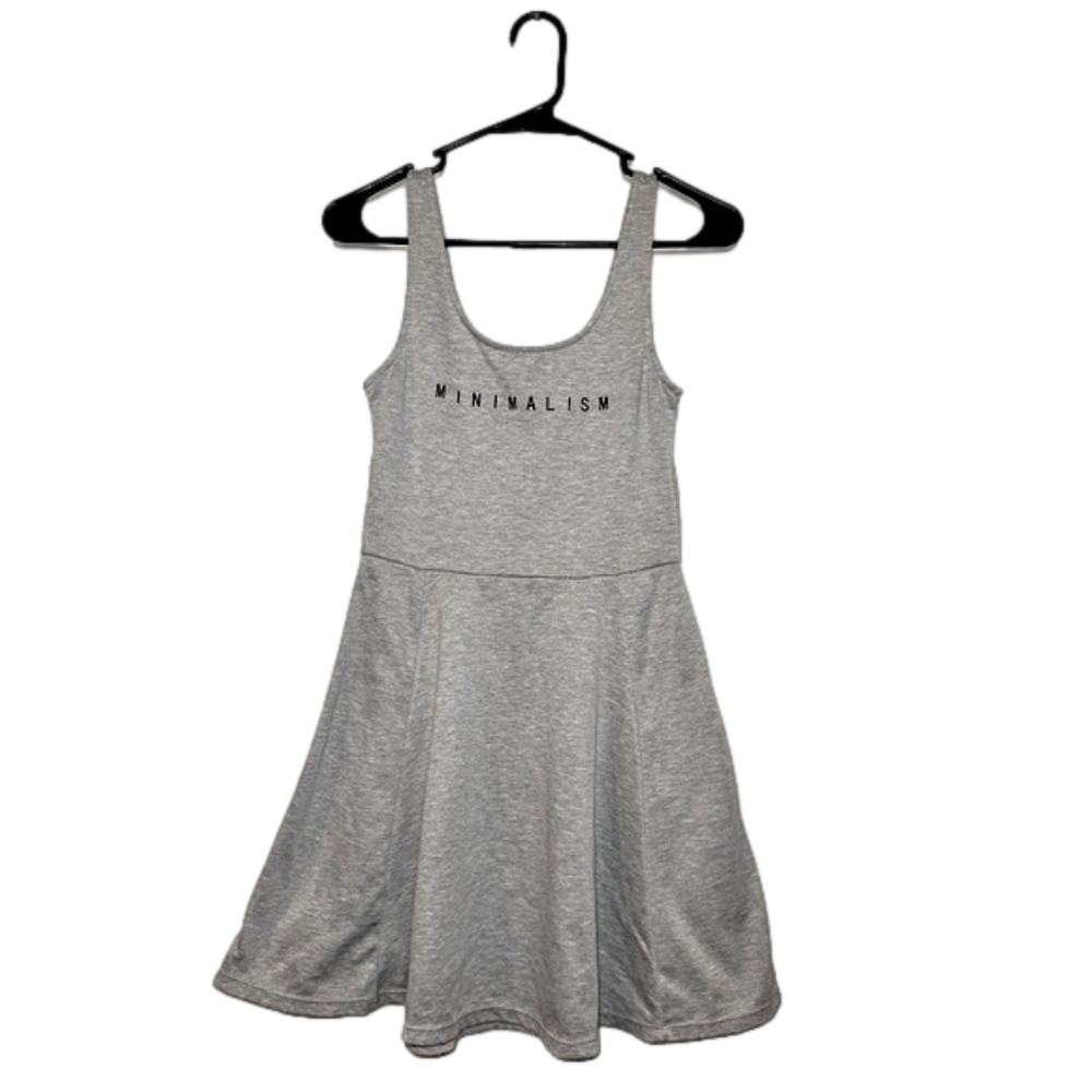 H&M DIVIDED Light Gray “Minimalism” Midi A-Line Dress